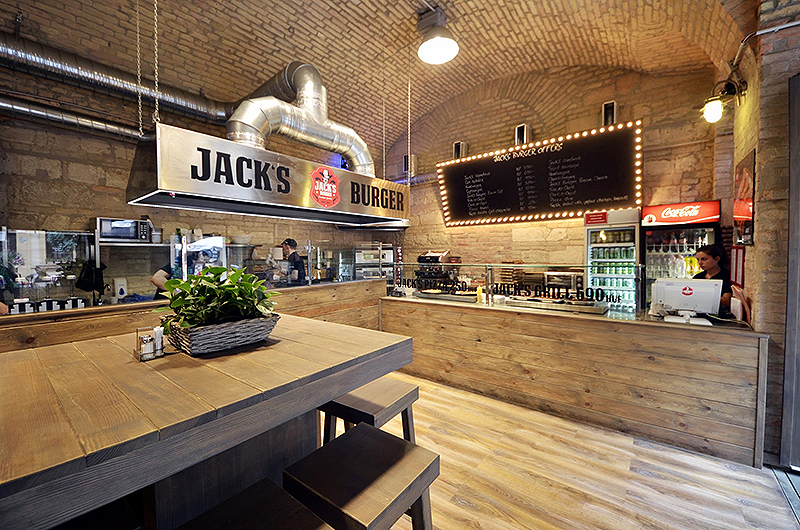 Jack's Burger elektronikus étlap